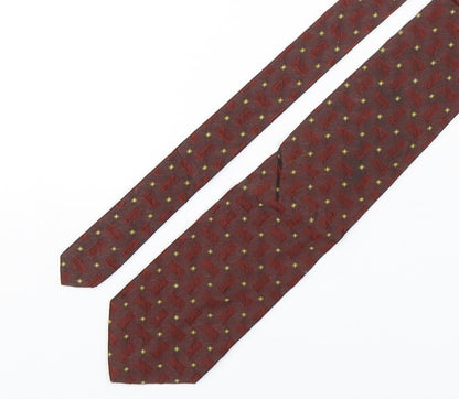 Mens Cezan Multicoloured Geometric  Pointed Tie