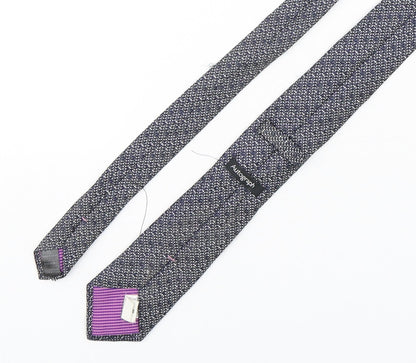 Autograph Mens Multicoloured Plaids & Checks Silk Pointed Tie One Size