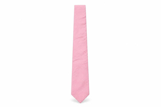 Front view of BHS men’s pink grenadine silk pointed tie one size