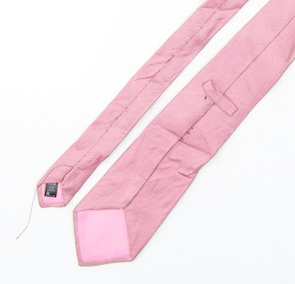 Mens BHS Pink Grenadine  Pointed Tie