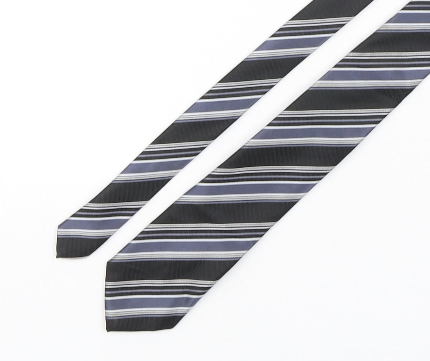 NEXT Mens Multicoloured Striped Polyester Pointed Tie One Size