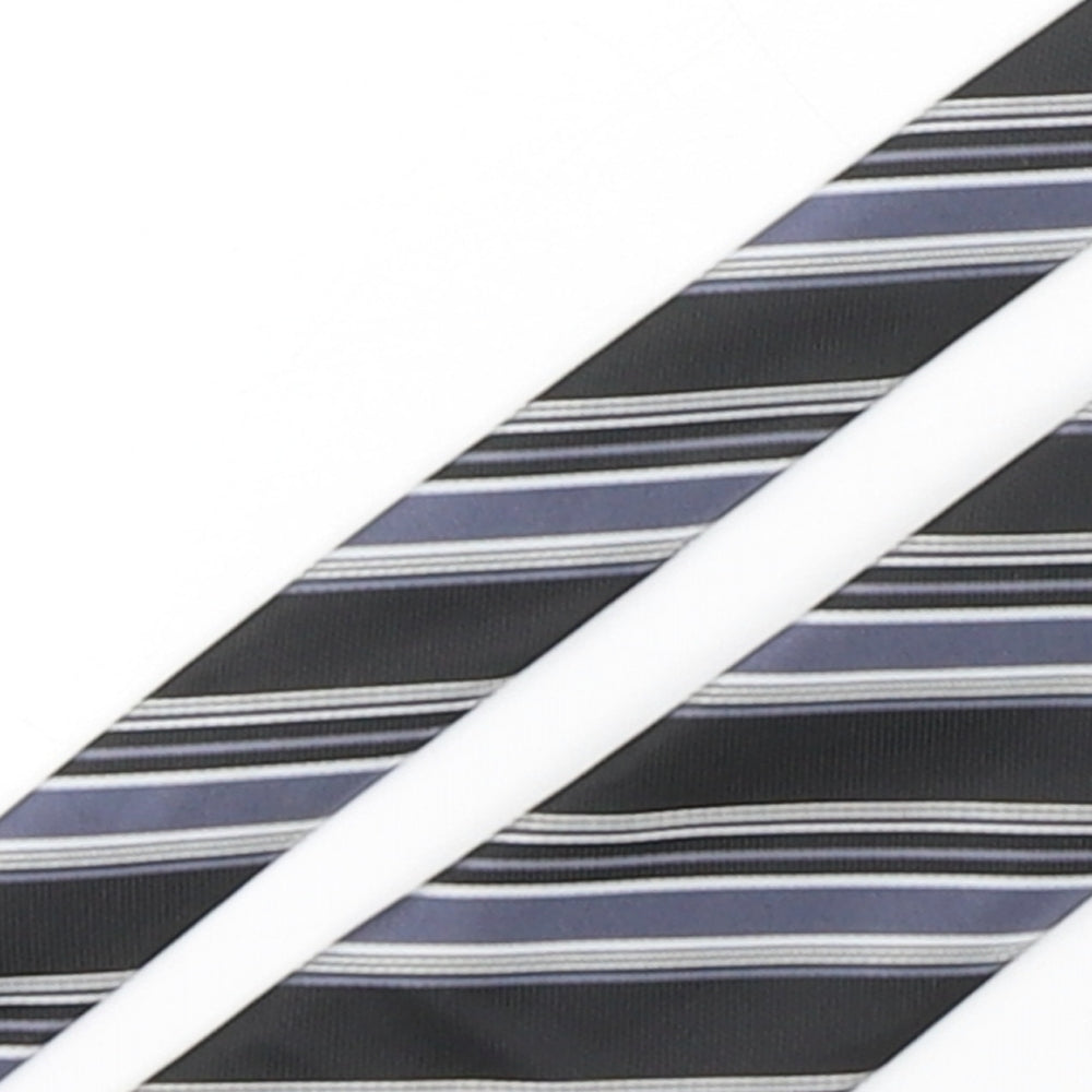 NEXT Mens Multicoloured Striped Polyester Pointed Tie One Size