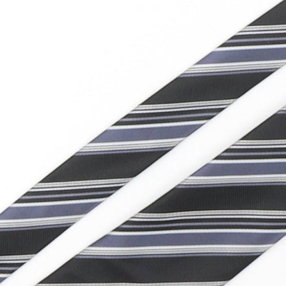 NEXT Mens Multicoloured Striped Polyester Pointed Tie One Size
