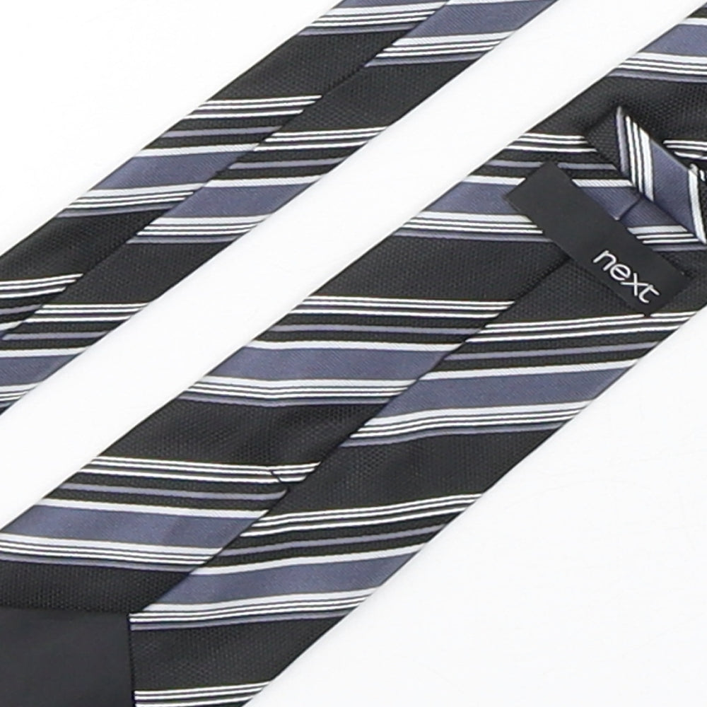 NEXT Mens Multicoloured Striped Polyester Pointed Tie One Size