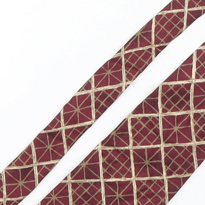 Je Suis Mens Multicoloured Plaids & Checks Silk Pointed Tie One Size