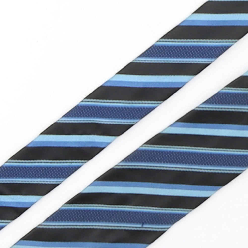 NEXT Mens Multicoloured Striped Polyester Pointed Tie One Size