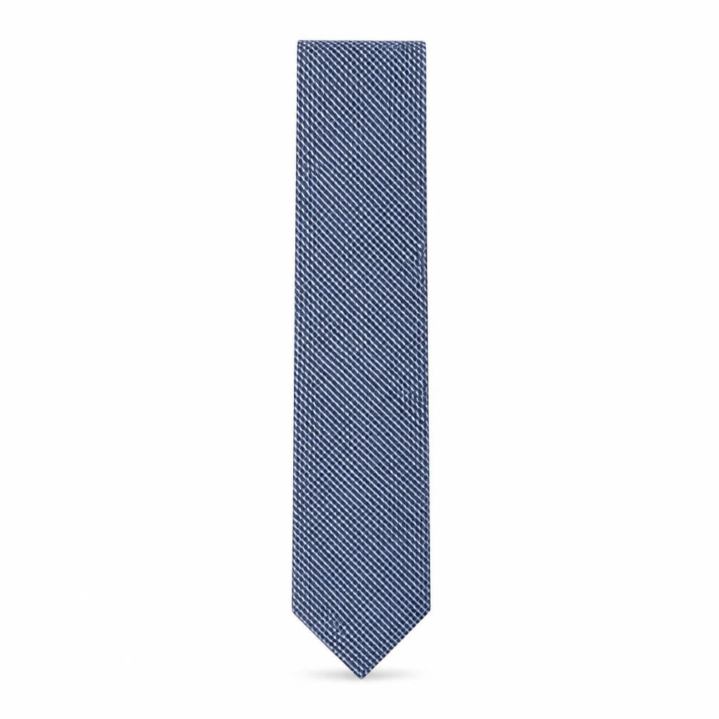 Mens Debenhams Blue Geometric  Pointed Tie