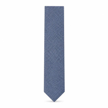 Mens Debenhams Blue Geometric  Pointed Tie