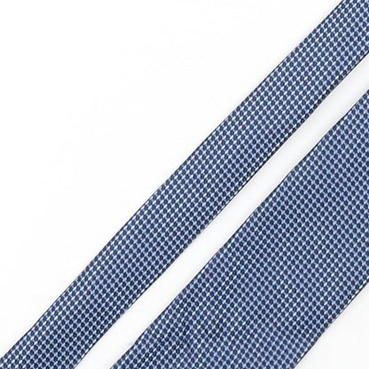 Mens Debenhams Blue Geometric  Pointed Tie