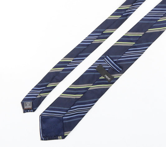 NEXT Mens Multicoloured Striped Silk Pointed Tie One Size