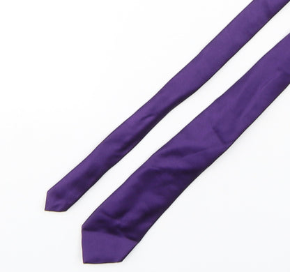 Pink  Mens Purple  Silk Pointed Tie One Size