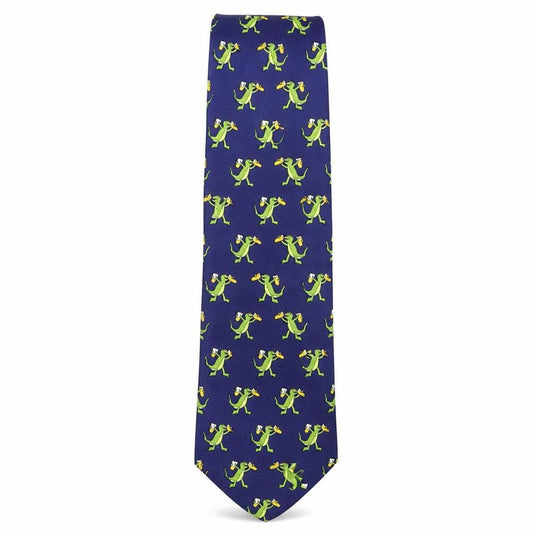 Front view of Berkrtex men’s multicoloured geometric polyester pointed tie one size