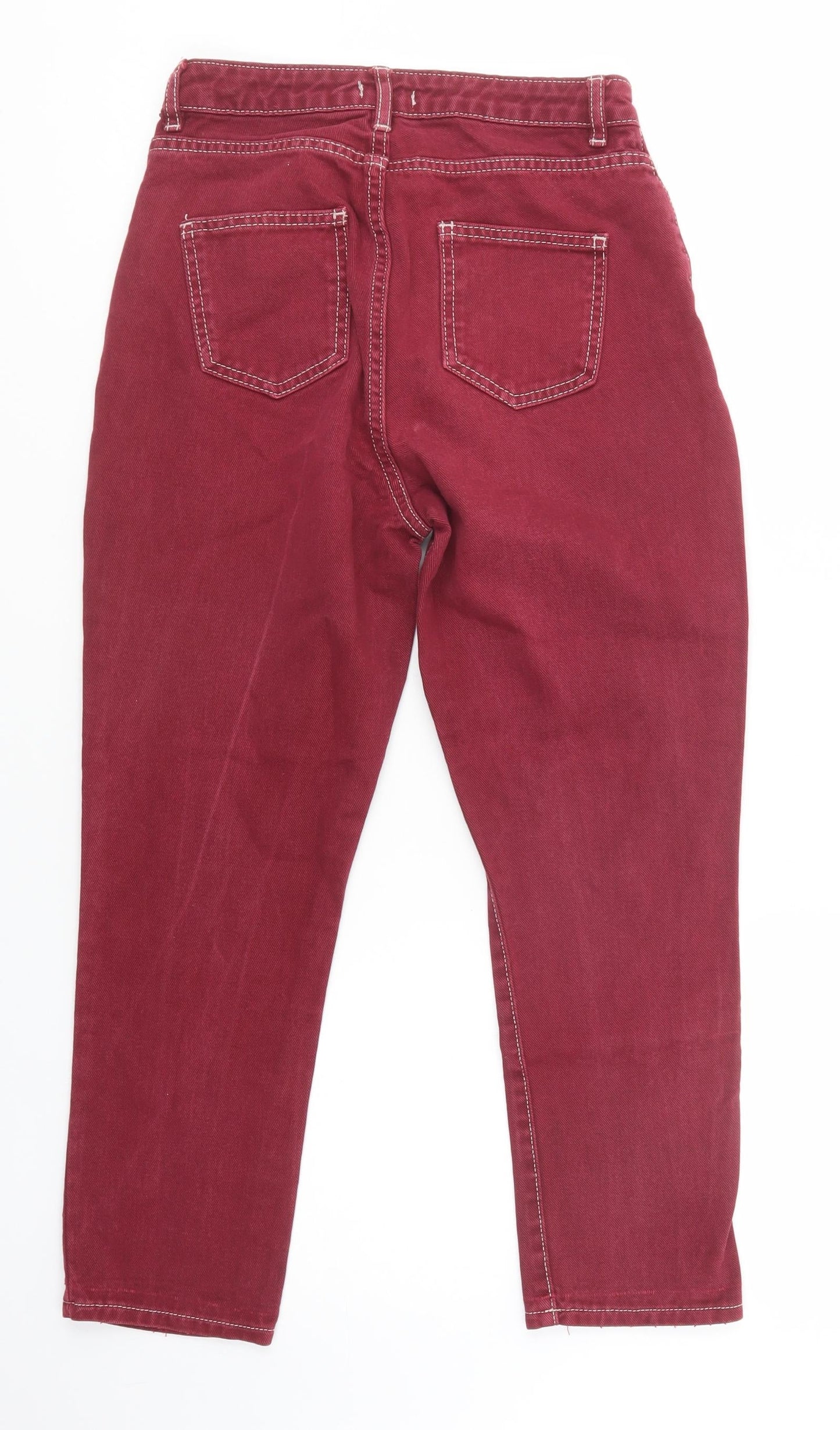 Nasty Gal Womens Purple  Cotton Tapered Jeans Size 6 L25 in Regular Button