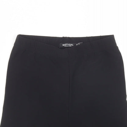 Nasty Gal Womens Black  Polyester Compression Shorts Size 6 L6 in Regular