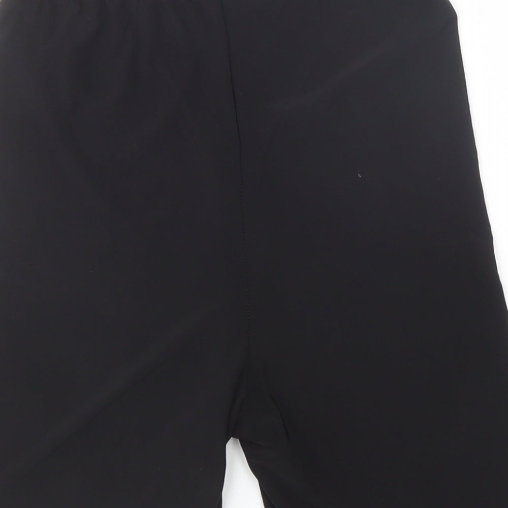 Nasty Gal Womens Black  Polyester Compression Shorts Size 6 L6 in Regular