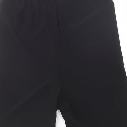 Nasty Gal Womens Black  Polyester Compression Shorts Size 6 L6 in Regular