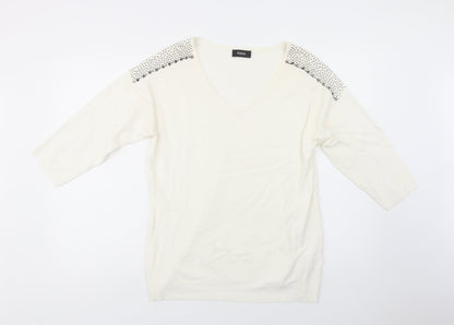 Womens UK Size L Klass Ivory Pullover Jumper