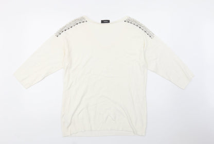 Womens UK Size L Klass Ivory Pullover Jumper
