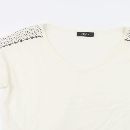 Womens UK Size L Klass Ivory Pullover Jumper