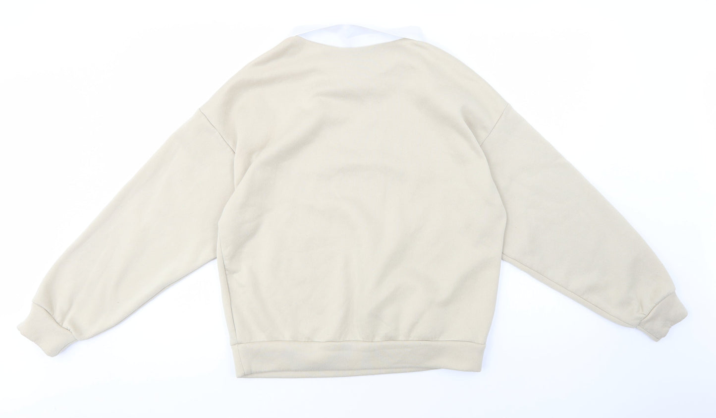 SheIn Womens Beige  Polyester Pullover Sweatshirt Size S  Pullover - Gymnasium