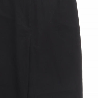 Intown Womens Black  Polyester Dress Pants Trousers Size 14 L31 in Regular Button