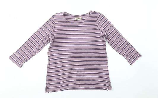 Womens UK Size 10 Arista Purple Basic T-Shirt