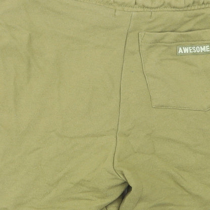 Leigh Tucker Womens Green  Cotton Sweat Shorts Size XS L5 in Regular