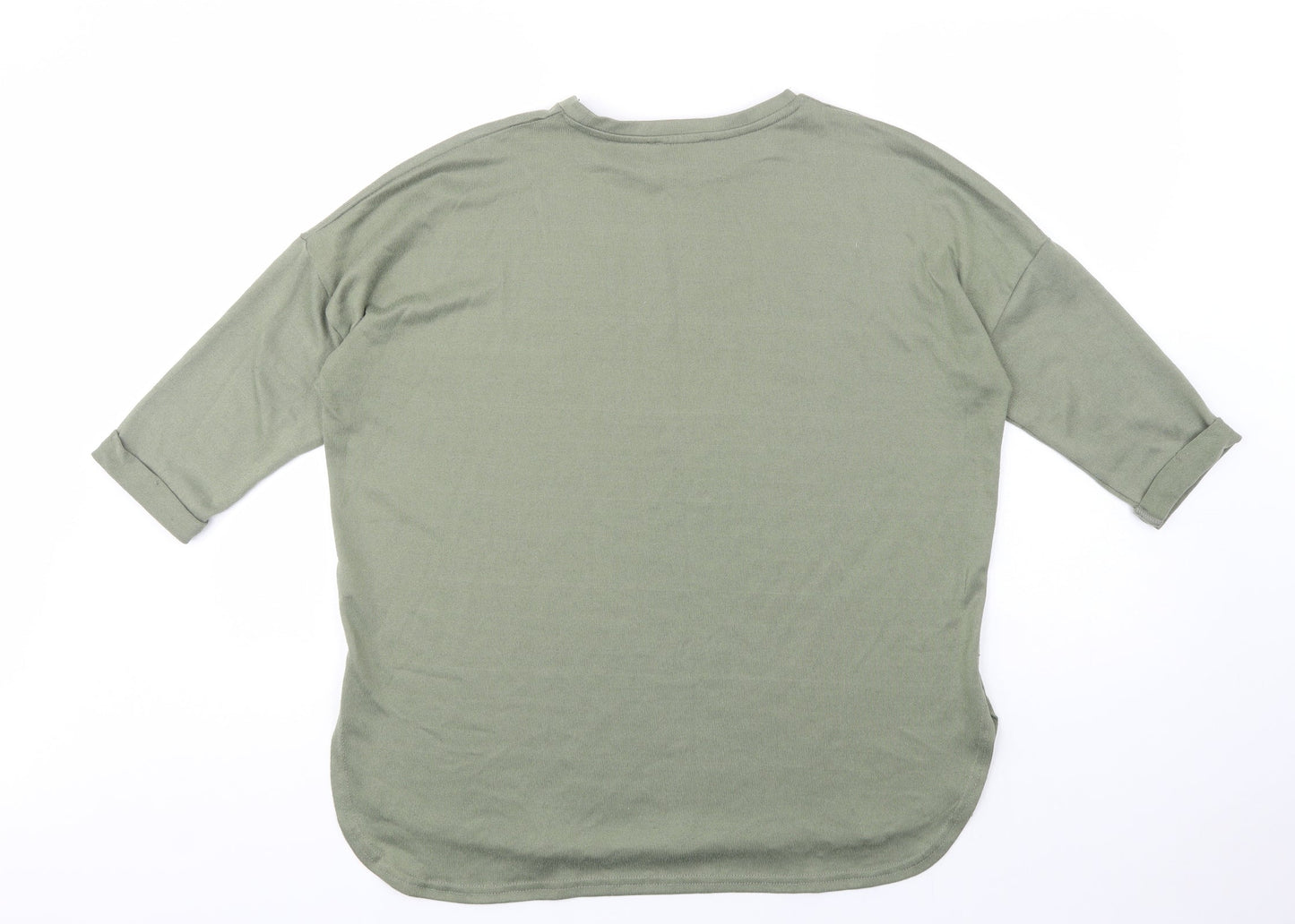 Womens UK Size S New Look Green Basic Blouse