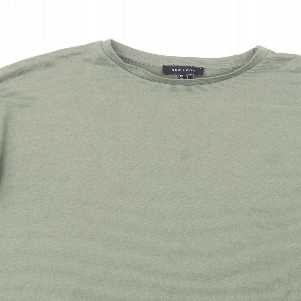 Womens UK Size S New Look Green Basic Blouse