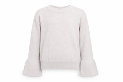 Front view of River Island girls’ pink crew neck viscose jumper, size 9-10, years pullover