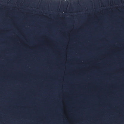 Young Dimensions Boys Blue  Cotton Sweat Shorts Size 9-10 Years  Regular