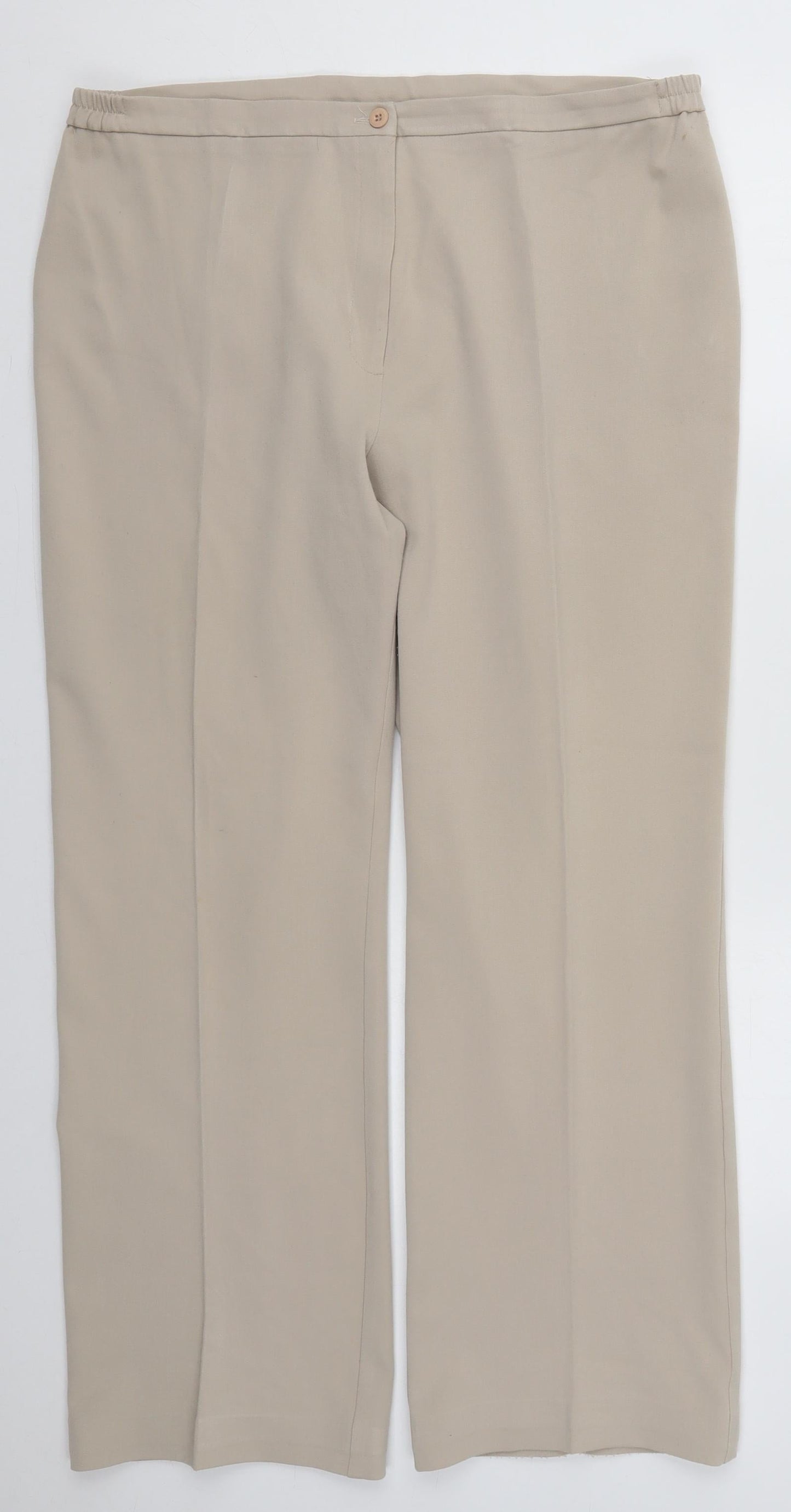 Womens UK Size 16 Gerard Regular Fit  Beige Trousers