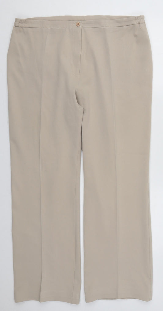 Womens UK Size 16 Gerard Regular Fit  Beige Trousers