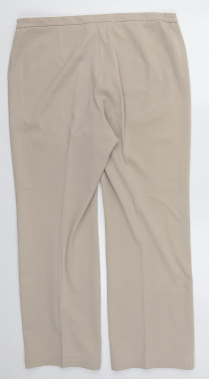 Womens UK Size 16 Gerard Regular Fit  Beige Trousers