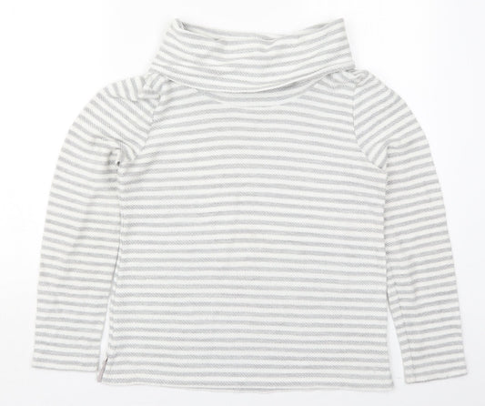 DASH Womens Grey Roll Neck  Polyester Pullover Jumper Size 12