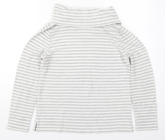 DASH Womens Grey Roll Neck  Polyester Pullover Jumper Size 12