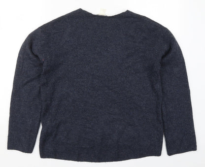 Womens UK Size XS H&M Blue Pullover Jumper