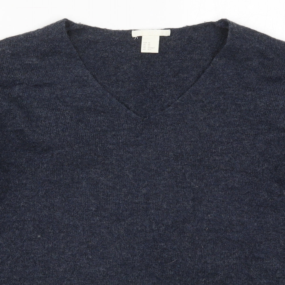 Womens UK Size XS H&M Blue Pullover Jumper