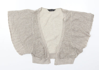 Womens UK Size S Dorothy Perkins Gold Cardigan Jumper