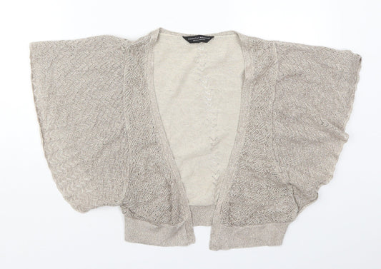 Womens UK Size S Dorothy Perkins Gold Cardigan Jumper