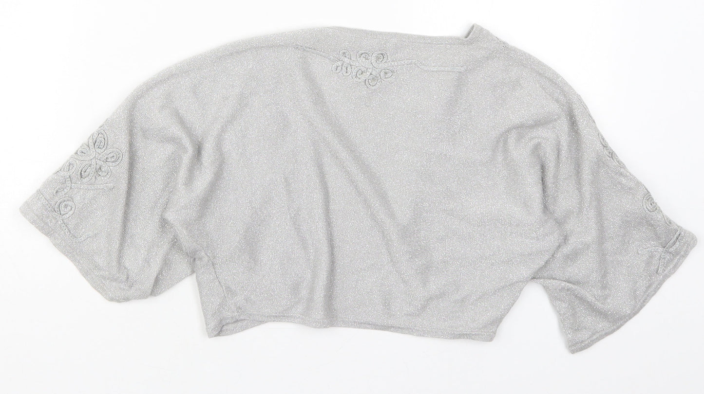 Womens UK Size 8 Phase Eight Grey Cardigan Jumper