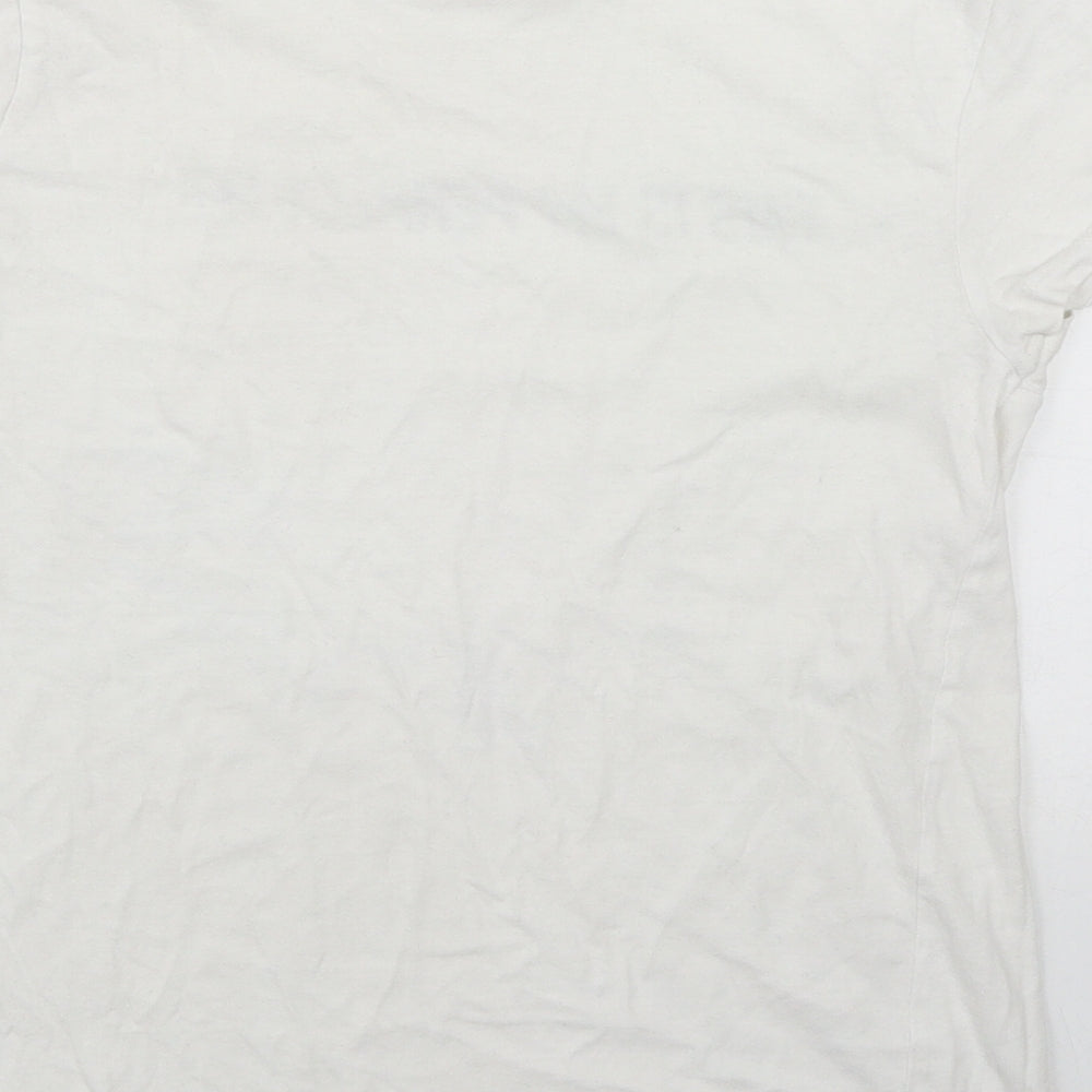 Primark Womens White  Cotton Basic T-Shirt Size 2XS Round Neck - 'This is my perfect Tee'