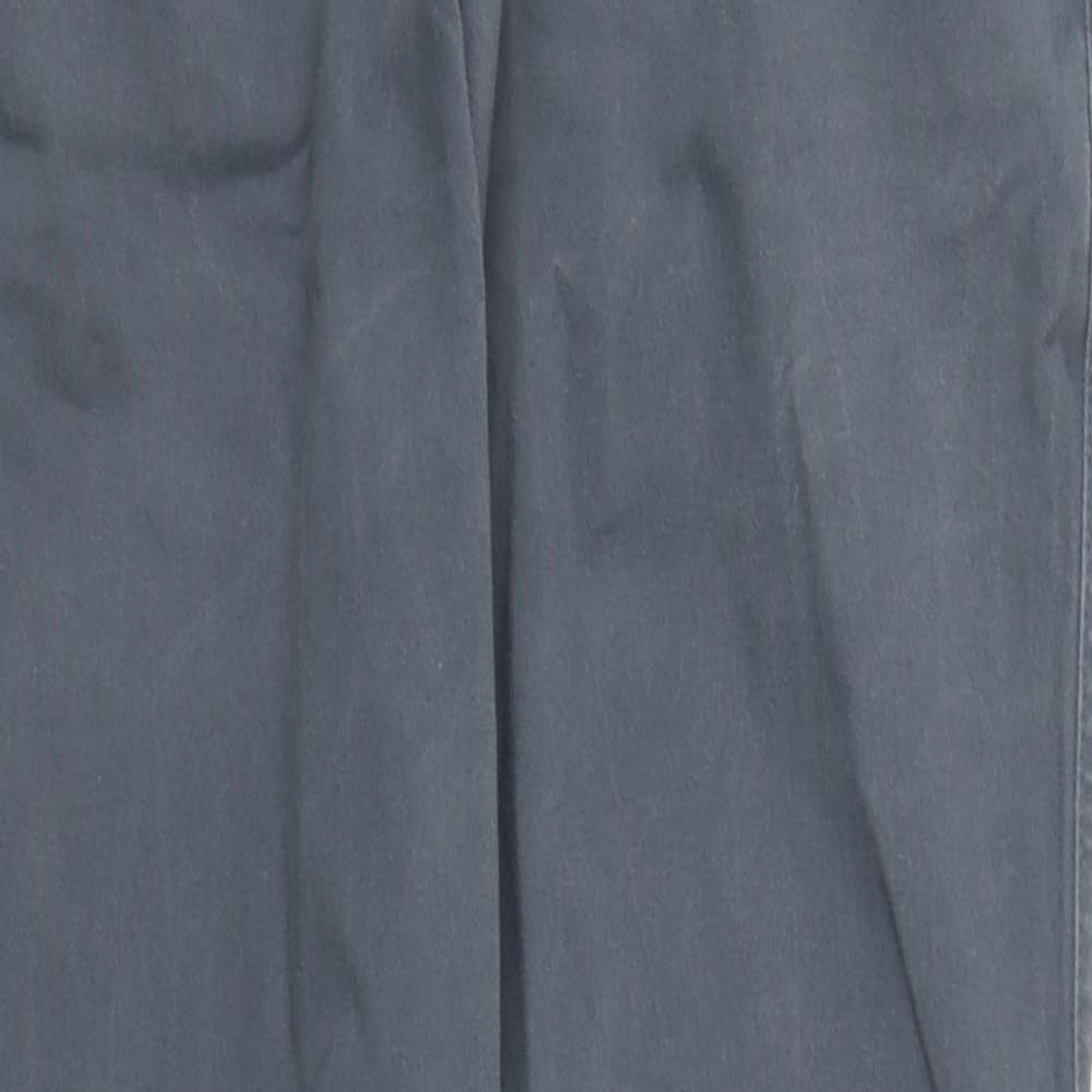 George Mens Blue  Cotton Straight Jeans Size 32 in L31 in Regular Button