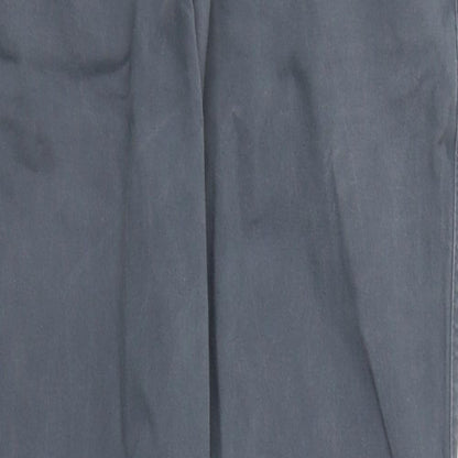 George Mens Blue  Cotton Straight Jeans Size 32 in L31 in Regular Button