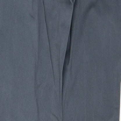 George Mens Blue  Cotton Straight Jeans Size 32 in L31 in Regular Button