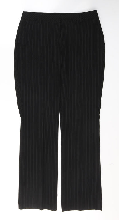 Womens UK Size 10 Dunnes Stores Regular Fit  Black Trousers