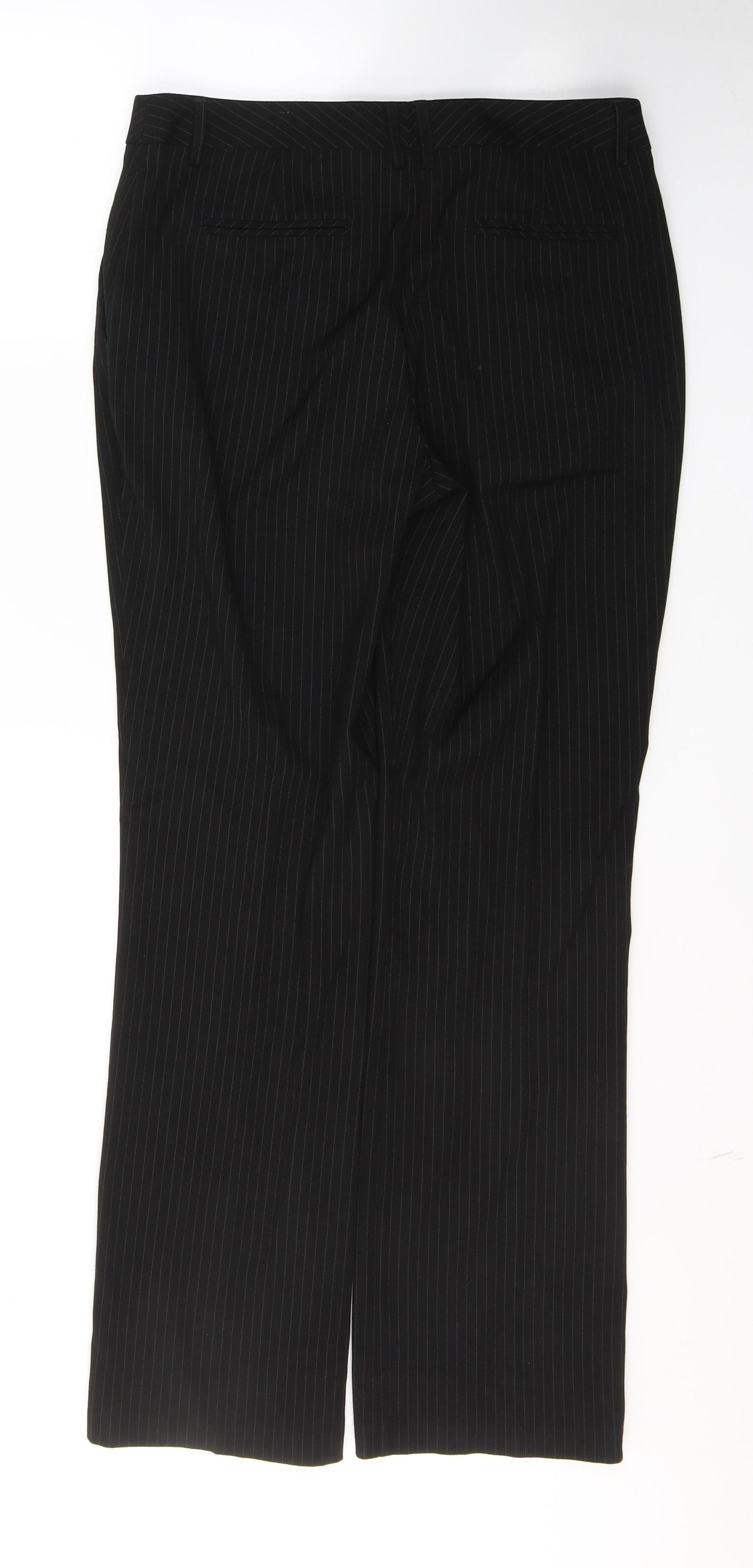Womens UK Size 10 Dunnes Stores Regular Fit  Black Trousers