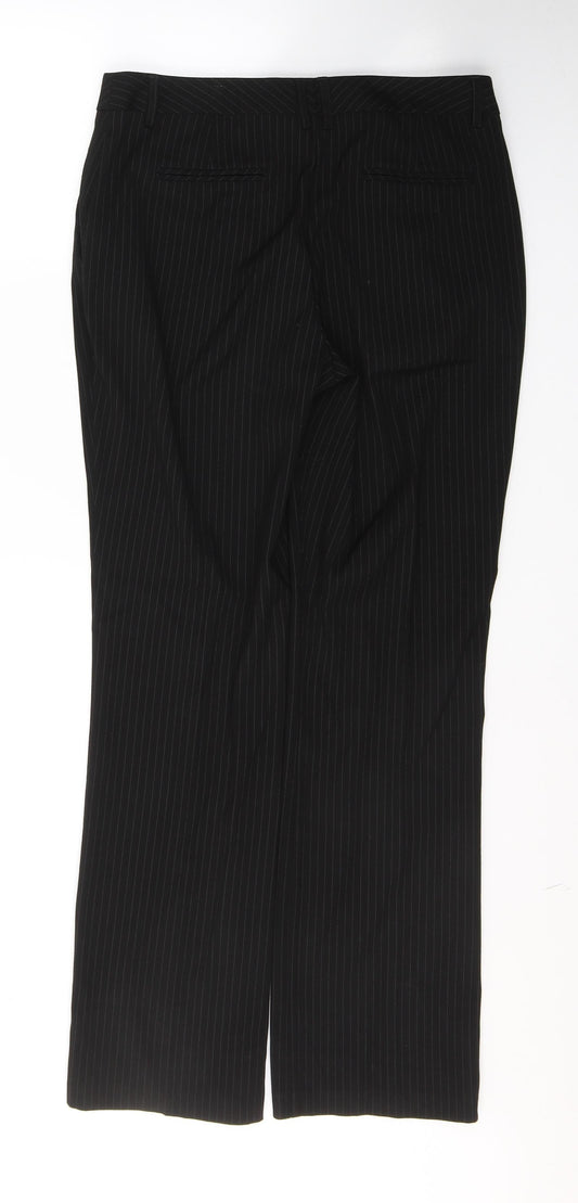 Womens UK Size 10 Dunnes Stores Regular Fit  Black Trousers