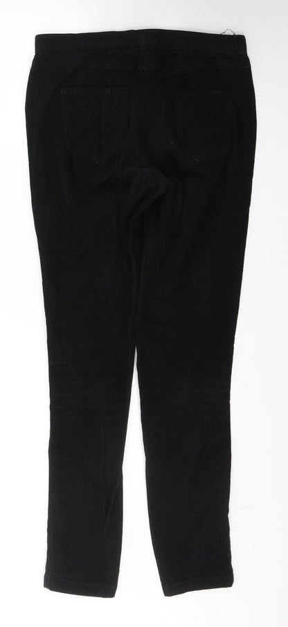 Authentic Womens Black  Cotton Jegging Trousers Size 10 L29 in Regular