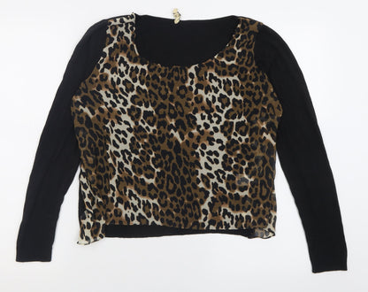 Womens UK Size 12 NEXT Brown Pullover Jumper